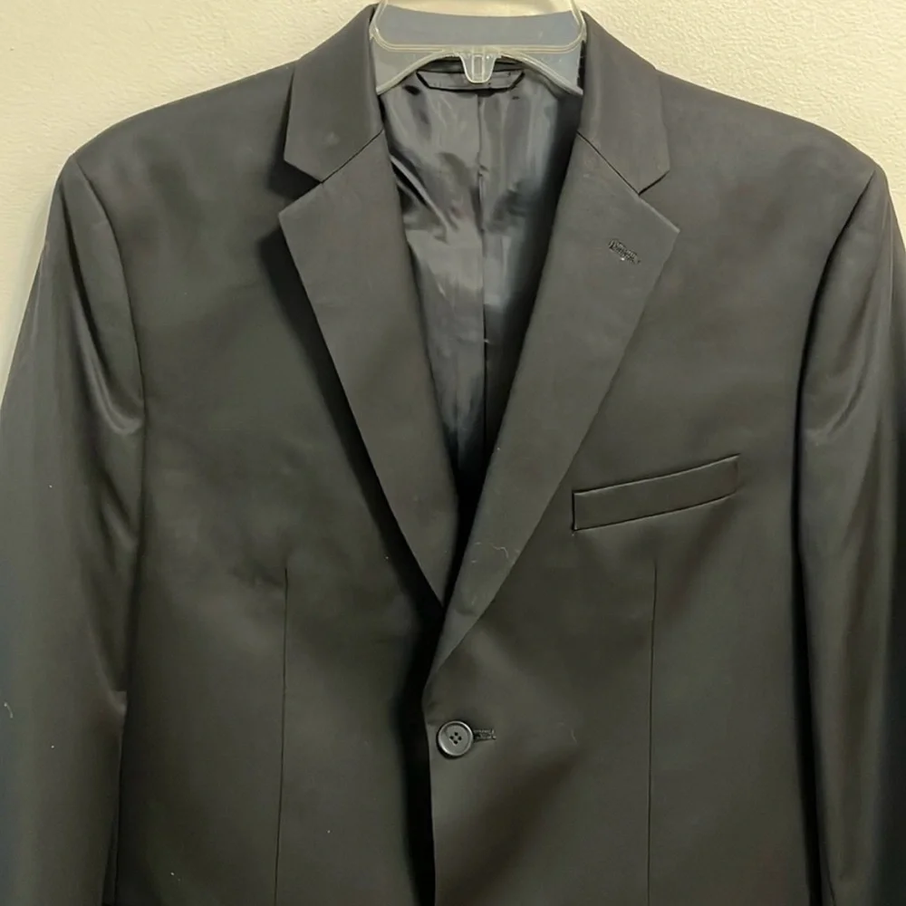 Joseph & Feiss blazer suit jacket coat boys size 20 black 2 button long sleeve - Picture 2 of 12